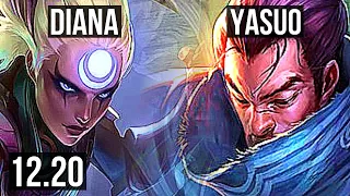 DIANA vs YASUO (MID) | 4/0/4, 67% winrate | KR Master | 12.20