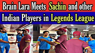 Brain Lara Meets Sachin And Other Indain Players In Legends League
