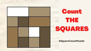 Most People are Narcissists Count the Squares! Count the Square Puzzles! Trending Puzzle!
