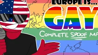 Europe is GAY(countryhumans) complete spoof map:)