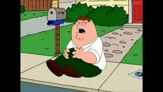 Peter Griffin hurt his knee.