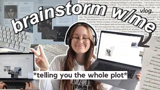 telling you the whole plot of my book 💀 📓 (writing vlog) + how i plot my novel ideas/scenes