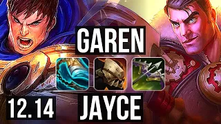 GAREN vs JAYCE (TOP) | 8/0/2, 600+ games, Legendary, 900K mastery | NA Grandmaster | 12.14