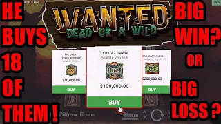 $100,000 Bonus Buys on Wanted Dead or a Wild | Roshtein