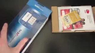 Nintendo 2DS Crystal Blue Unboxing