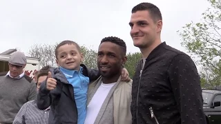 Jermain Defoe Attends Bradley Lowery's Sixth Birthday Party