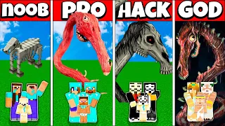 Minecraft Battle FAMILY LONG SHORT HORSE SCP HOUSE CHALLENGE NOOB vs PRO vs HACKER vs GOD Animation