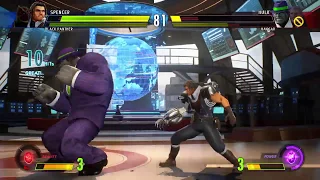 MARVEL VS. CAPCOM: INFINITE - Black Panther & Spencer VS Haggar & Hulk