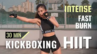 30 MIN KICKBOXING HIIT for EXTREME FAT BURN V13 - FAST RESULT 🔥 全身暴汗有氧拳击