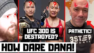 HOW DARE DANA WHITE ANNOUNCE ZHANG VS XIAONAN! We Must Boycott UFC 300? MMA News Reaction