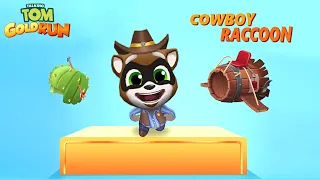 Talking Tom Gold Run HIGHLIGHT Cowboy Raccoon Fight Gold