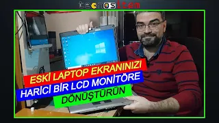 ESKİ LAPTOP EKRANINI HARİCİ MONİTÖRE DÖNÜŞTÜRÜN -ESKİ LAPTOP PARÇALARINI DEĞERLENDİRELİM -BÖLÜM-1