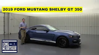 2019 FORD MUSTANG SHELBY GT350 IN FORD PERFORMANCE BLUE