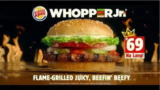 Flame Grilled Juicy, Beefin' Beefy #WhopperJr P69 na lang!