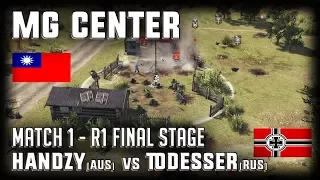 Match 1 MG Center: Handzy(AUS) vs Todesser(RUS) 1v1 Valkyrie Tournament #1 Men of War: AS2