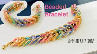 Penelope Bracelet || Beaded Bracelet || How to make beaded jewelry || #diy #beads