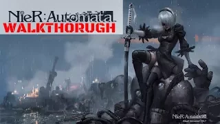 NieR Automata 2B WALKTHROUGH part 1 - HOW to BEAT the tutorial. Nier: Automata SECRET AREA FOUND!