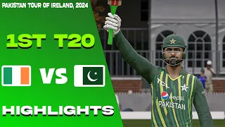 Ireland vs Pakistan - 1st T20 Full Highlights 2024 - Cricket 24 Gameplay