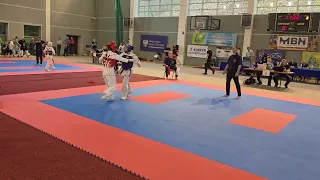 Nela Wieluniecka kumite juniorek młodszych -50kg Giżycko 2.03.2024