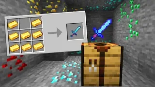 Minecraft UHC but crafting recipes are random..