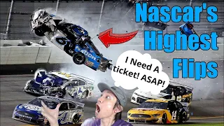 Asian Guy Reacts To NASCAR'S Highest Flips! (Insanity!)