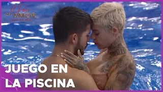 Momentos románticos cerca de la piscina. | El Poder Del Amor Temporada 1 Capitulo 59