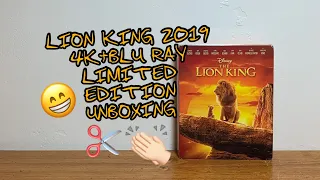 The Lion King (2019) 4K+Blu Ray Target Limited Edition Gallery Book Unboxing