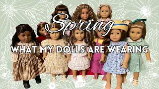 #AGFashionWeek Dressing my Dolls in Spring Outfiits & What my American Girl Dolls are Wearing