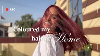 Dyed my hair at home | Tried Birds Of Paradyes Cherry Coke Hair Tint | Vlog 66
