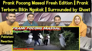 Reaction On Prank Pocong Massal Fresh Edition || Prank Terbaru Bikin Ngakak || Surrounded by Ghost