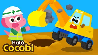 Lagu Ekskavator | Lagu Mobil Anak | Kartun Pendidikan | Halo Cocobi