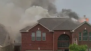 Lightning believed to be cause of massive house fire in Klein area