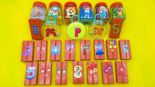 Picking Numberblocks in Rainbow Eggs, Big iceam with CLAY Coloring! Satisfying ASRM Videos