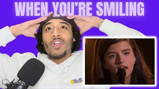 ANGELINA JORDAN REACTION | FIRST TIME HEARING Angelina Jordan - When You're Smiling | OTBGIVREACTS