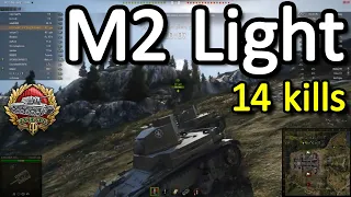 M2 Light 14 kills on Mittengard in 5 minutes - World of Tanks