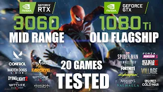 RTX 3060 12GB vs GTX 1080 Ti 11GB | R5-5600X | 1080p - 1440p - 20 Games Tested