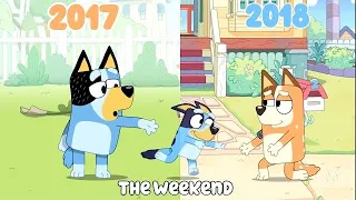 Bluey The Weekend 2017/2018 Comparison