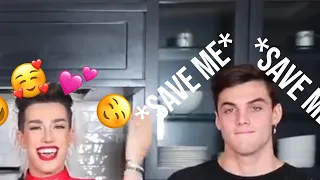 JAMES CHARLES MAKING GRAYSON DOLAN UNCOMFORTABLE