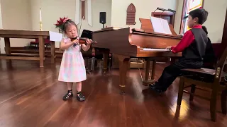 Lightly Row (1/16 violin, 4yr)