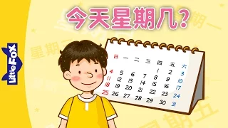 What Day Is It Today? (今天星期几？) | Learning Songs 1 | Chinese song | By Little Fox