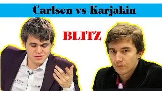 Attacking the King!!! Carlsen vs Karjakin || World Blitz Championship 2012