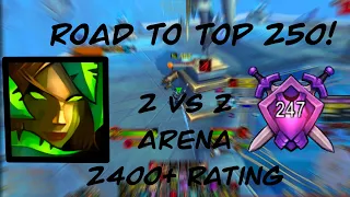 TOP OF 2v2 LEADERBOARD - Survival Hunter (2400+  Rating Gameplay)