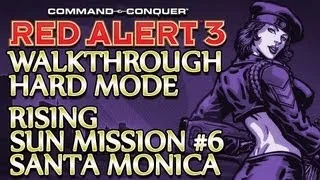 Ⓦ Command and Conquer: Red Alert 3 Walkthrough ▪ Hard - Rising Sun Mission 6 ▪ Santa Monica [OLD]