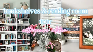 Bookshelf & reading room tour *cottagecore edition*