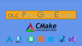 Building cross platform olcPixelGameEngine applications using CMake!