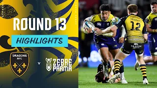 Dragons RFC v Zebre Parma | instant Highlights | Round 13 | URC 2023/24