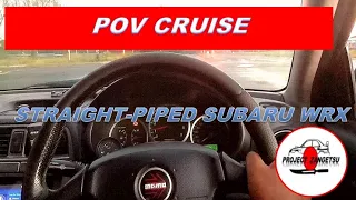 POV Cruise in the RAIN in my STRAIGHT-PIPED SUBARU WRX | Project Zangetsu #subaruimprezawrx