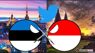 Average Estonian Vs Indonesian Twitter Arguement (Countryballs)