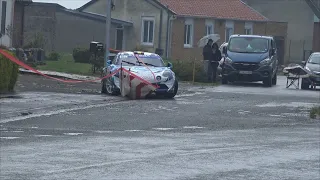 Rallye de la Lys 2023 with difficult corner