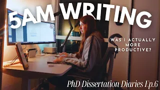 Productive 5am Dissertation Writing Routine | Book Haul, PhD Writing | Dissertation Diaries Ep.6 #AD